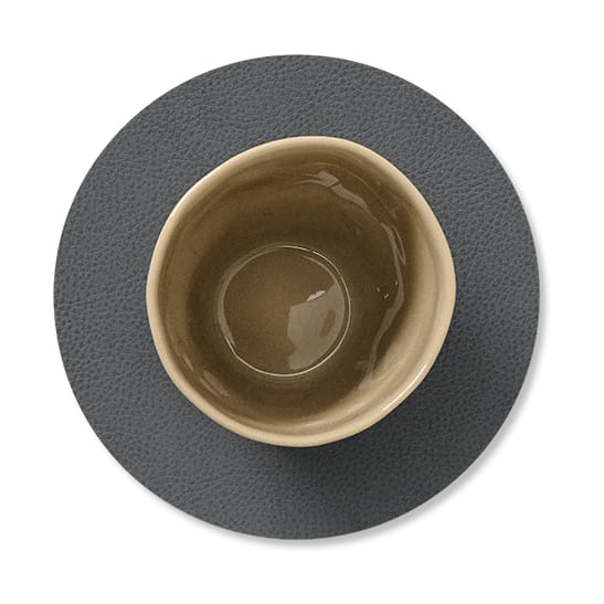 Serene coasters circle Ø10 cm, Anthracite LIND DNA