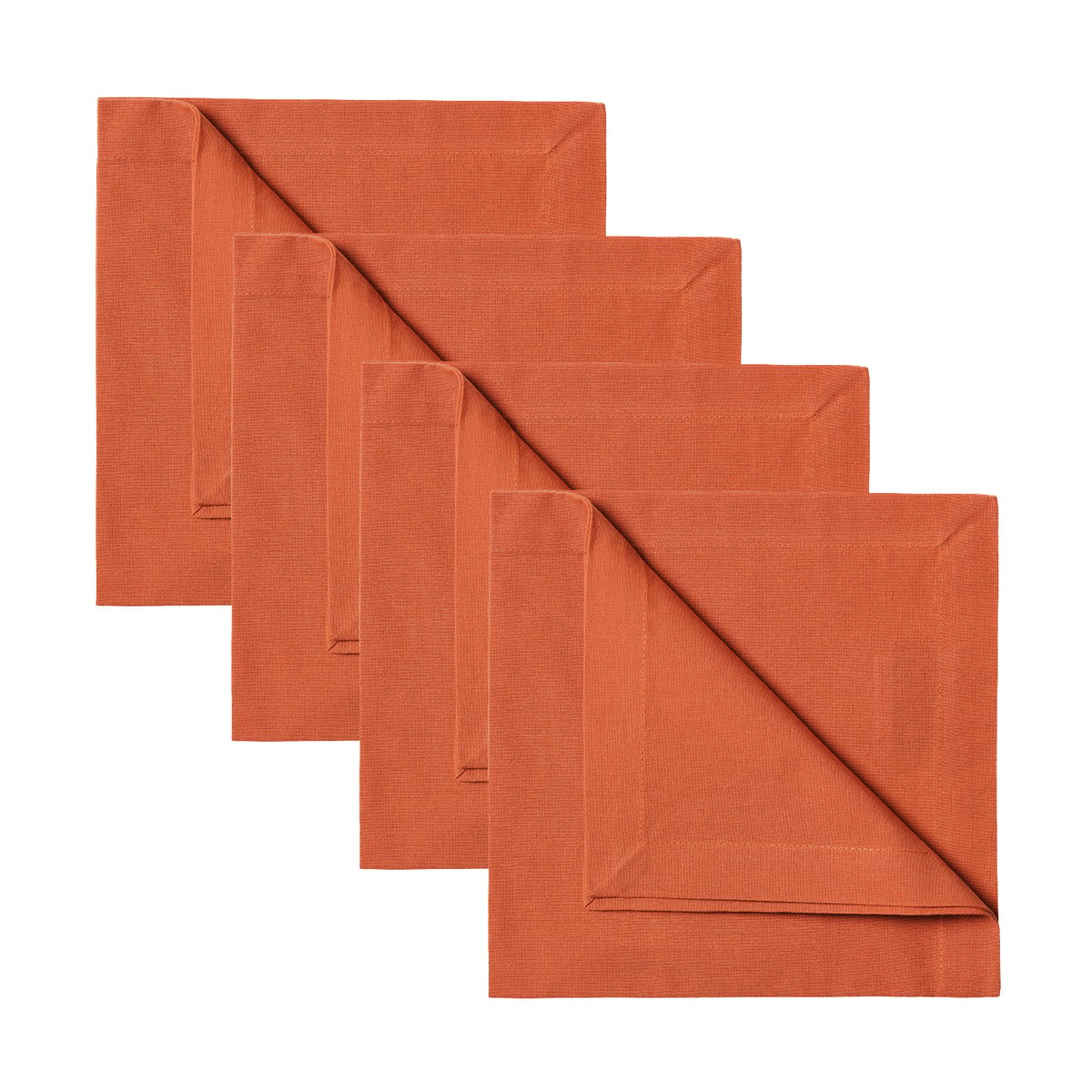 Linum Robert servietter 4-pak Rust orange