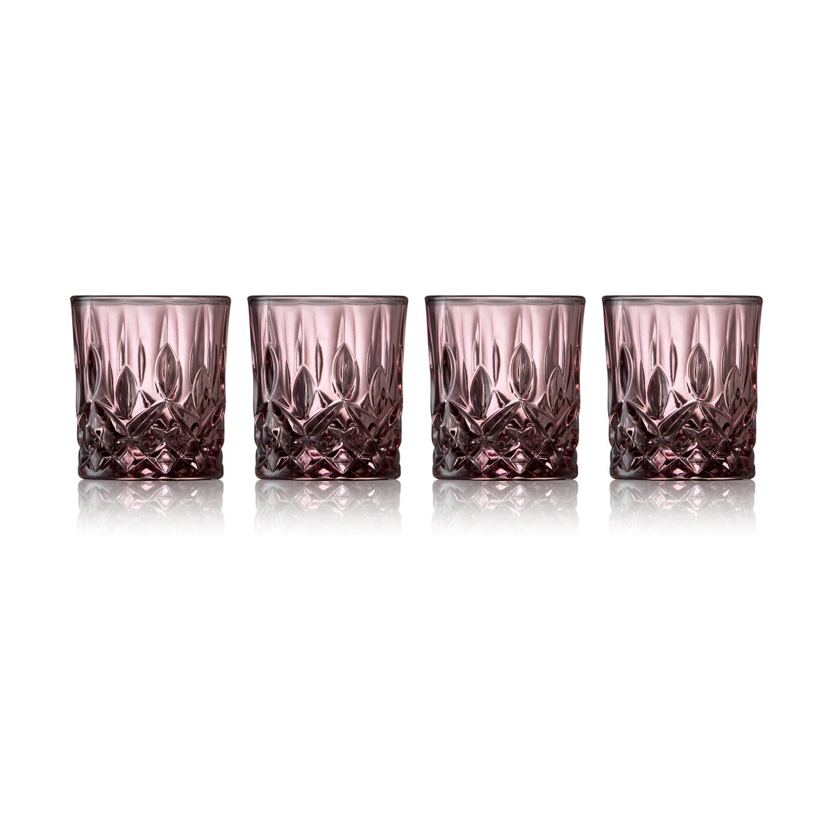 Lyngby Glas Sorrento shotglas 4 cl 4-pak Pink