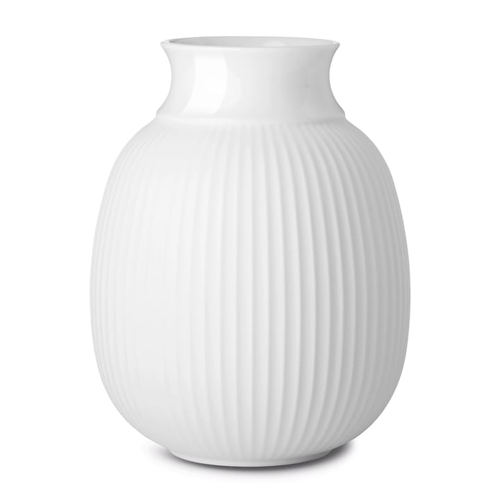 Lyngby Curve vase 12 cm, Hvid Lyngby Porcelæn