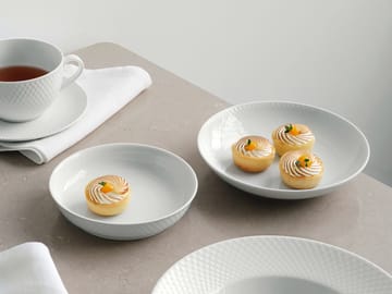 Rhombe desserttallerken Ø16 cm - Hvid - Lyngby Porcelæn