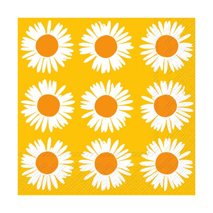 Auringonkukka serviet 33x33 cm 20-pak, Orange-yellow Marimekko