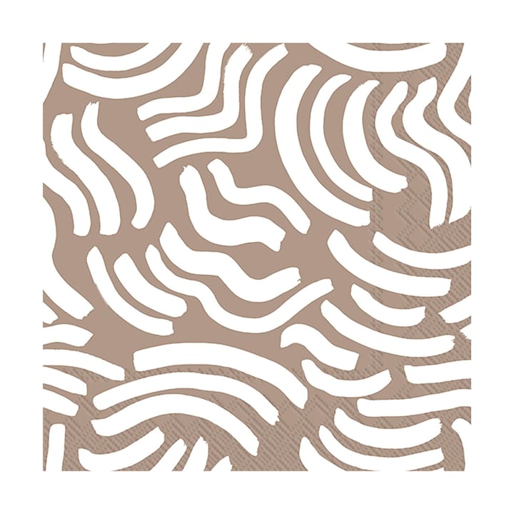 Hyräily serviet 33x33 cm 20-pak, Light Brown Marimekko