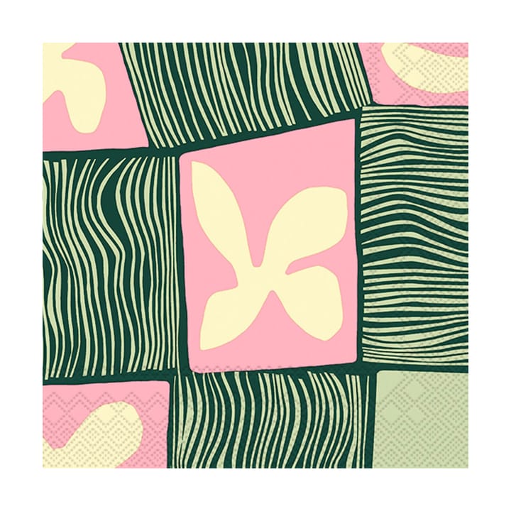 Korkeuksissa serviet 33x33 cm 20-pak, Rose-Green Marimekko