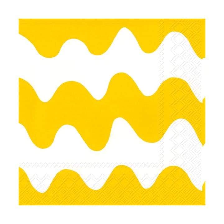 Lokki serviet 33x33 cm 20-pak - Light yellow - Marimekko