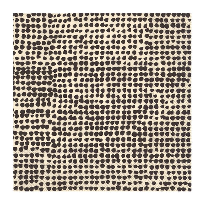 Orkanen serviet 33x33 cm 20-pak - Linen/Black - Marimekko