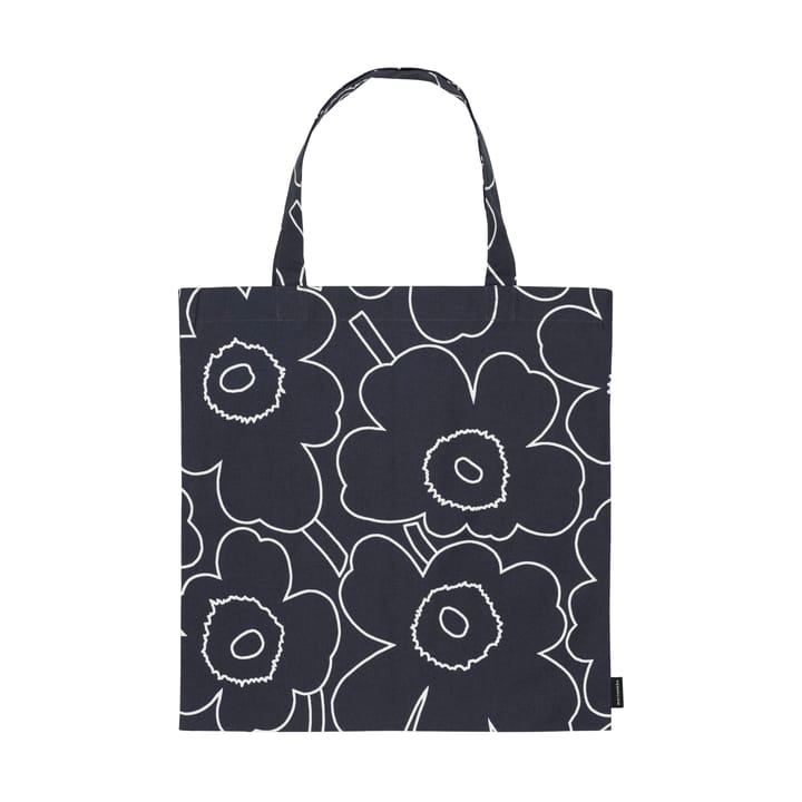 Pieni Piirto Unikko taske 44x43 cm, Black-white Marimekko