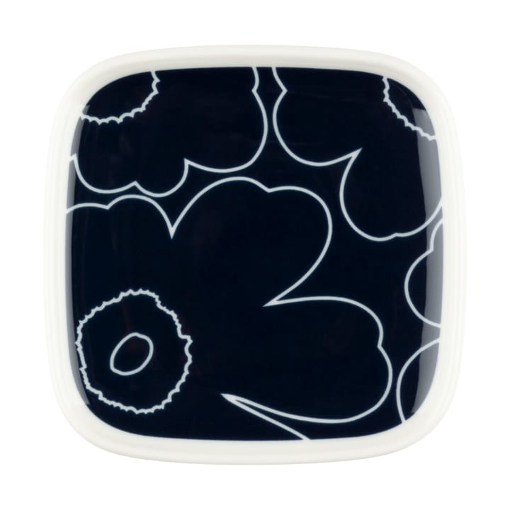 Piirto Unikko asiet 10x10 cm, White-dark blue Marimekko