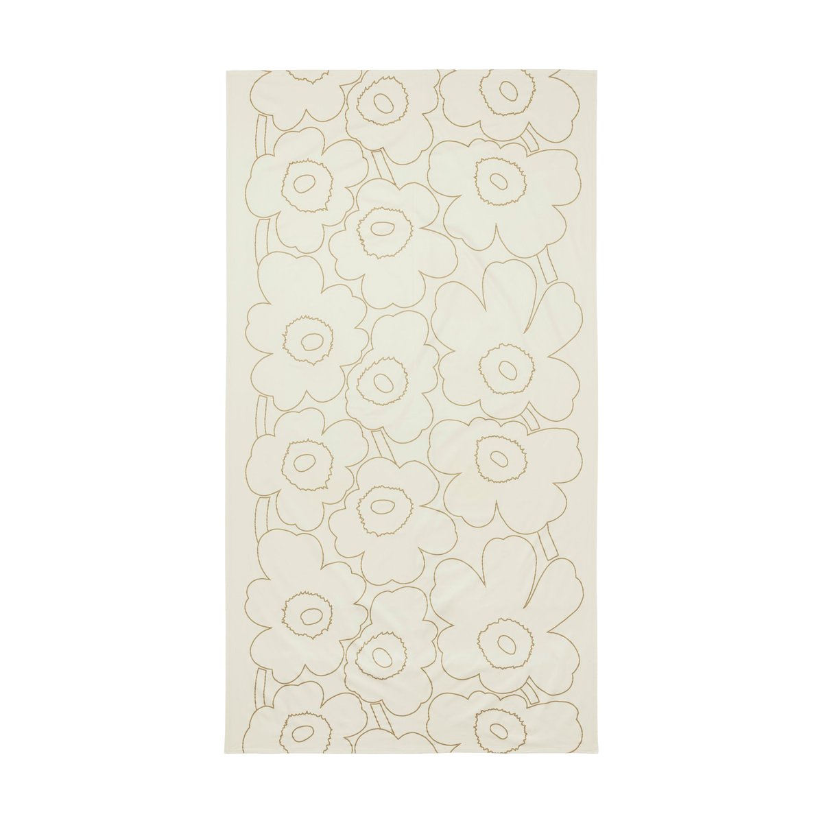 Marimekko Piirto Unikko borddug 135×250 cm Linen-gold