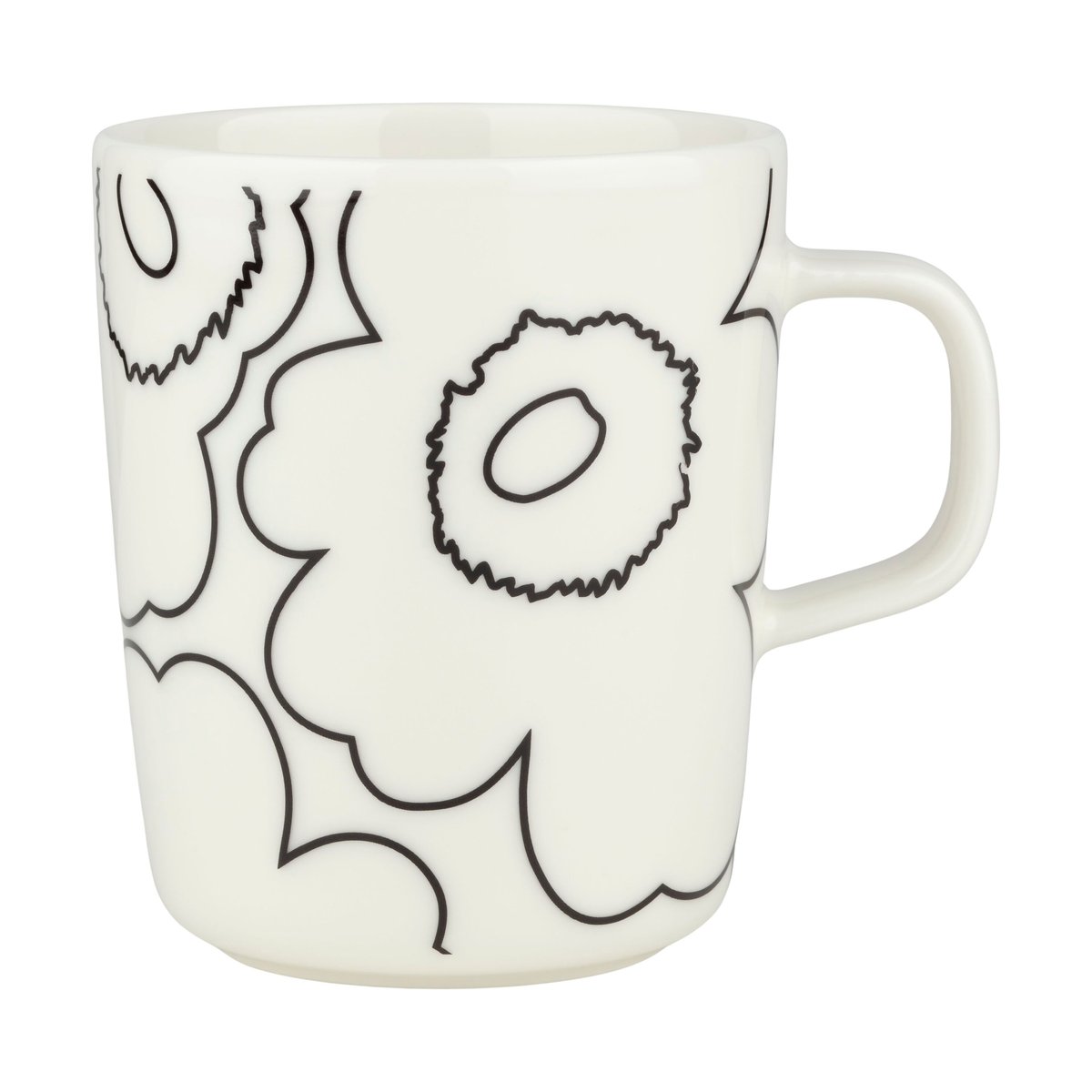 Marimekko Piirto Unikko kop 2,5 dl White-black