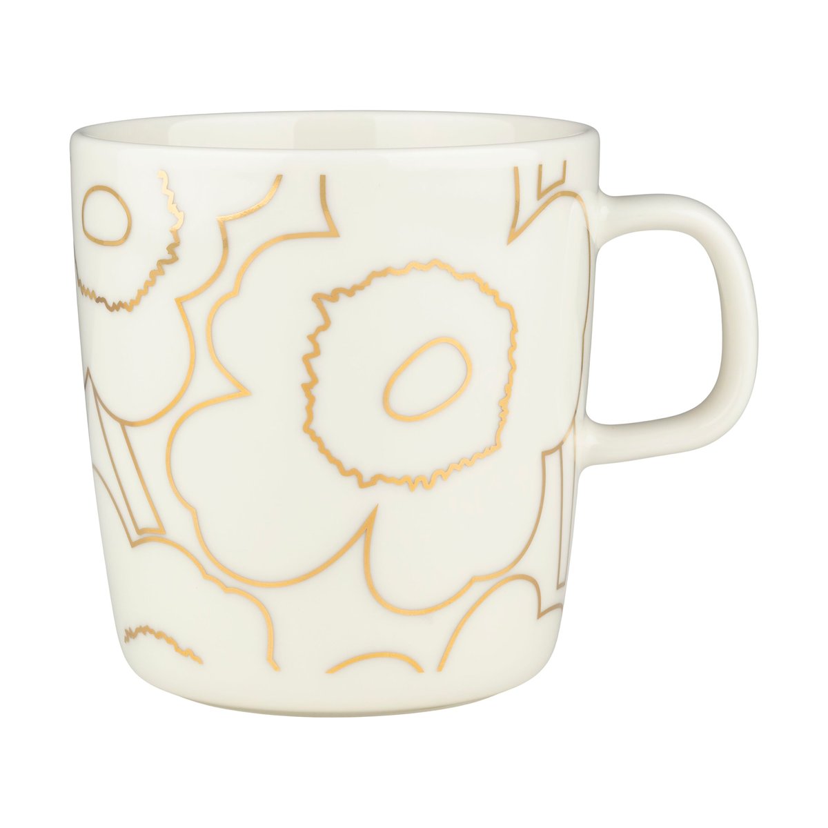 Marimekko Piirto Unikko kop 4 dl White-gold