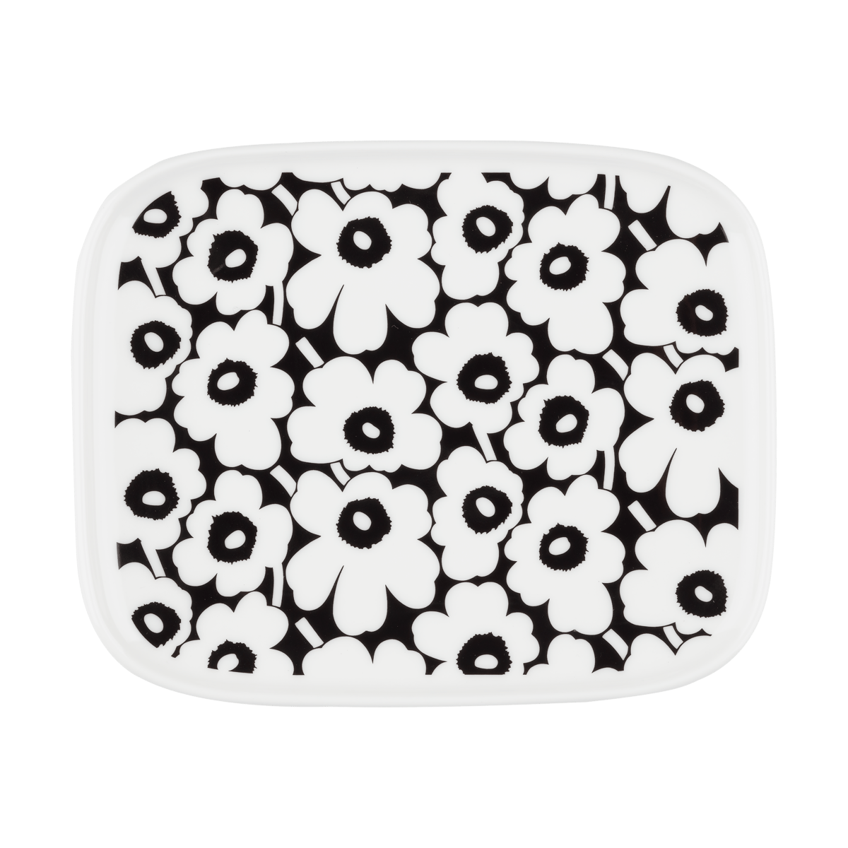 Marimekko Pikkuinen Unikko fad 12×15 cm Black-white