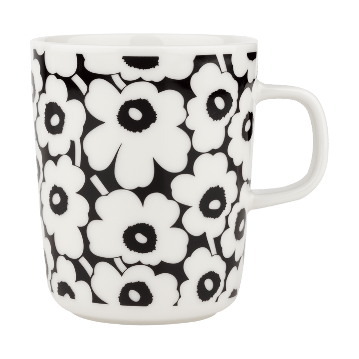 Pikkuinen Unikko krus 25 cl, Black-white Marimekko