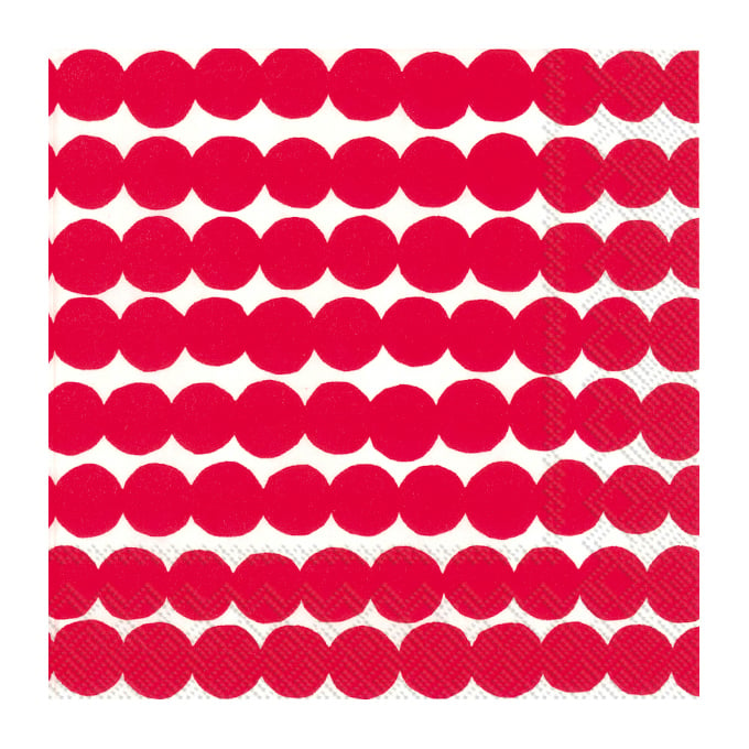 Marimekko Räsymatto servietter 33×33 cm 20-pak Rød