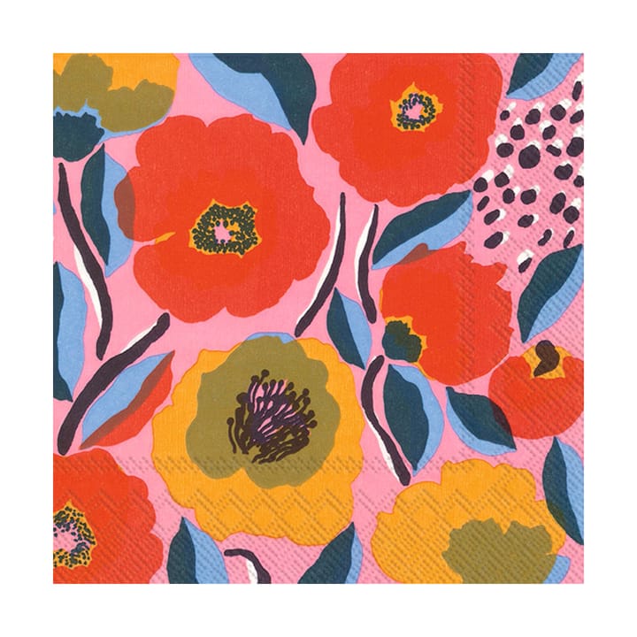 Rosarium servietter 33x33 cm 20-pak, Rose Marimekko