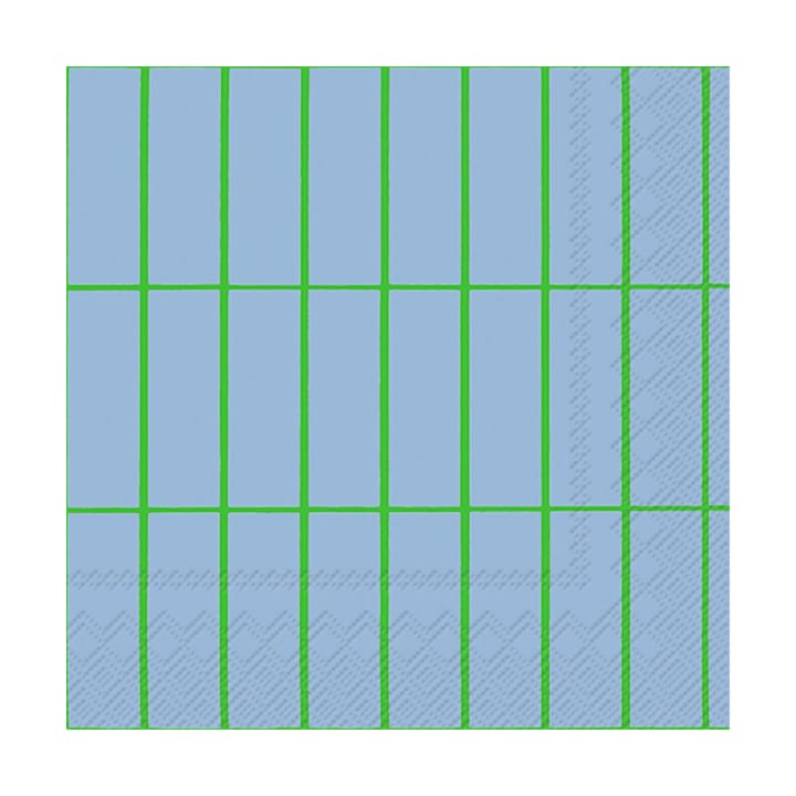 Tiiliskivi servietter 33x33 cm 20-pak - Light blye-green - Marimekko