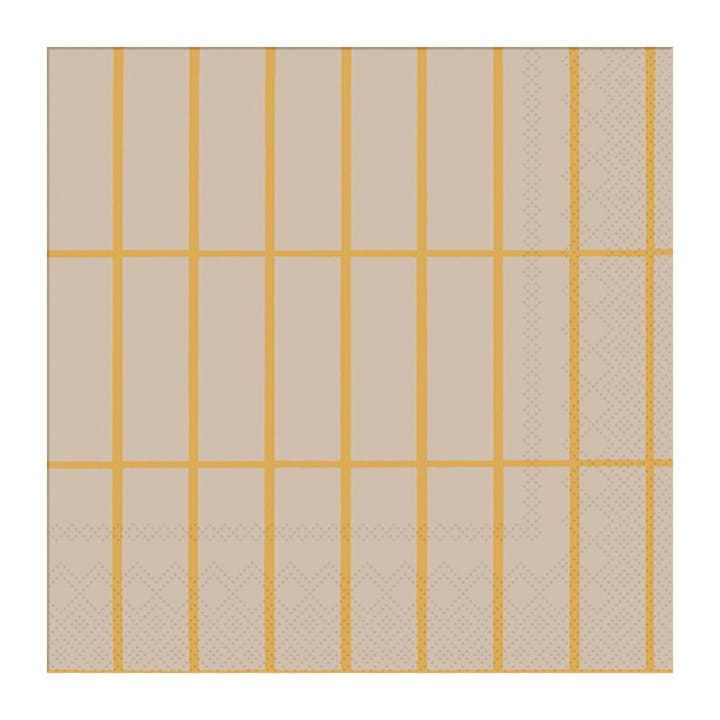 Tiiliskivi servietter 33x33 cm 20-pak, Linen/Gold Marimekko