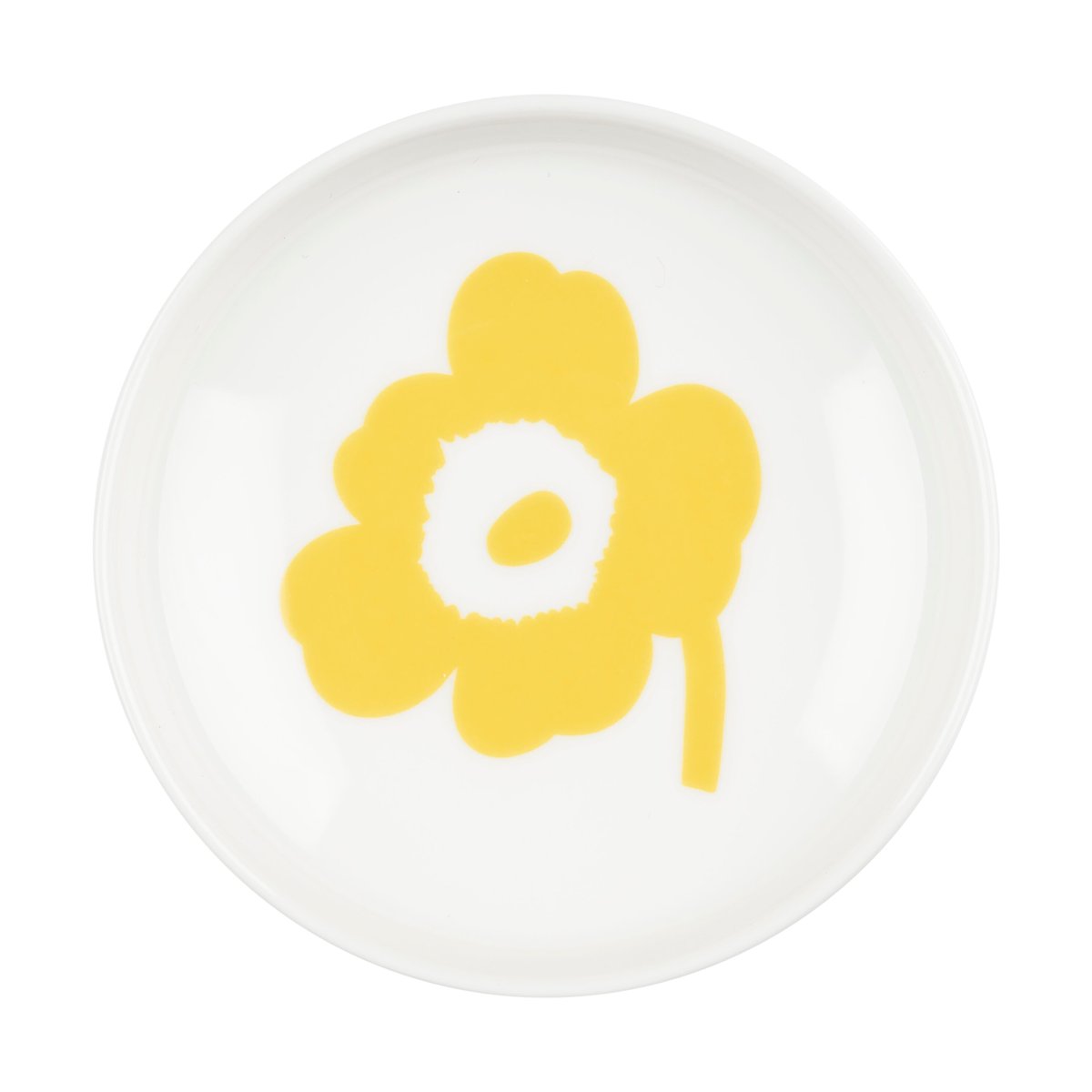 Marimekko Unikko fad Ø8,5 cm White-spring yellow