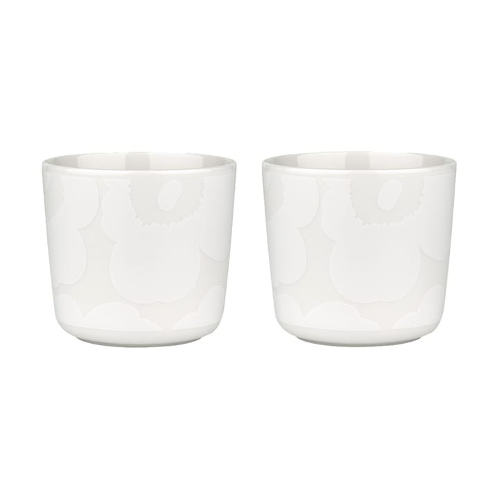 Unikko kop uden hank 20 cl 2-pak, White/Offwhite Marimekko