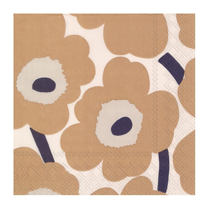 Unikko servietter 33x33 cm 20-pak - Cream linen - Marimekko