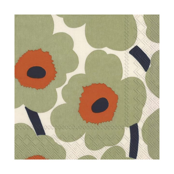 Unikko servietter 33x33 cm 20-pak, Cream-orange Marimekko