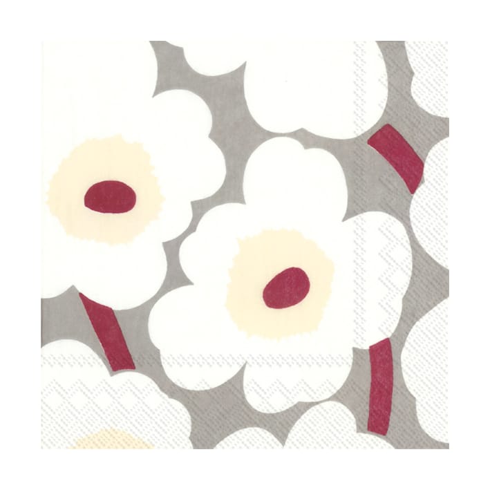 Unikko servietter 33x33 cm 20-pak, Cream Marimekko