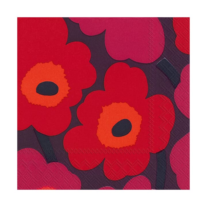 Unikko servietter 33x33 cm 20-pak - Mauve - Marimekko