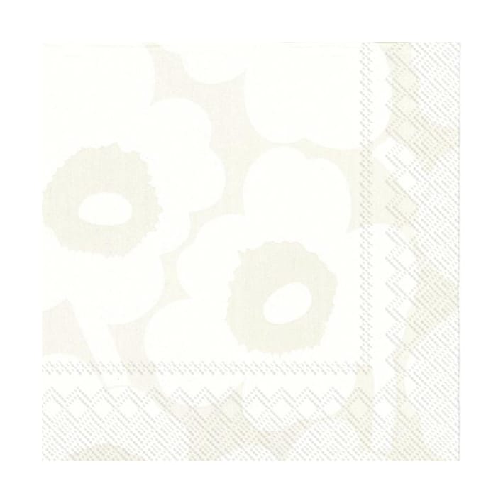 Unikko servietter 33x33 cm 20-pak, White-grey Marimekko