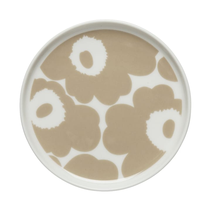 Unikko tallerken Ø13,5 cm, Hvid-beige Marimekko