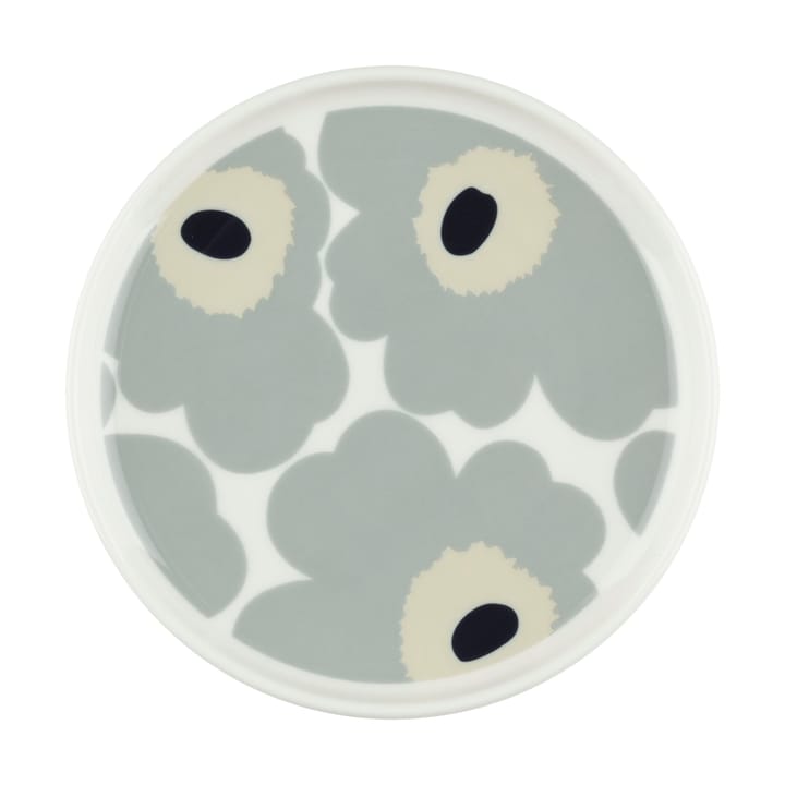 Unikko tallerken Ø13,5 cm - White-light grey-sand-dark blue - Marimekko