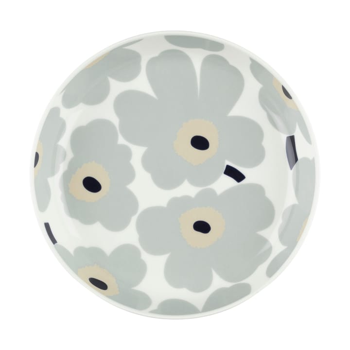 Unikko tallerken Ø20,5 cm, White-light grey-sand-dark blue Marimekko