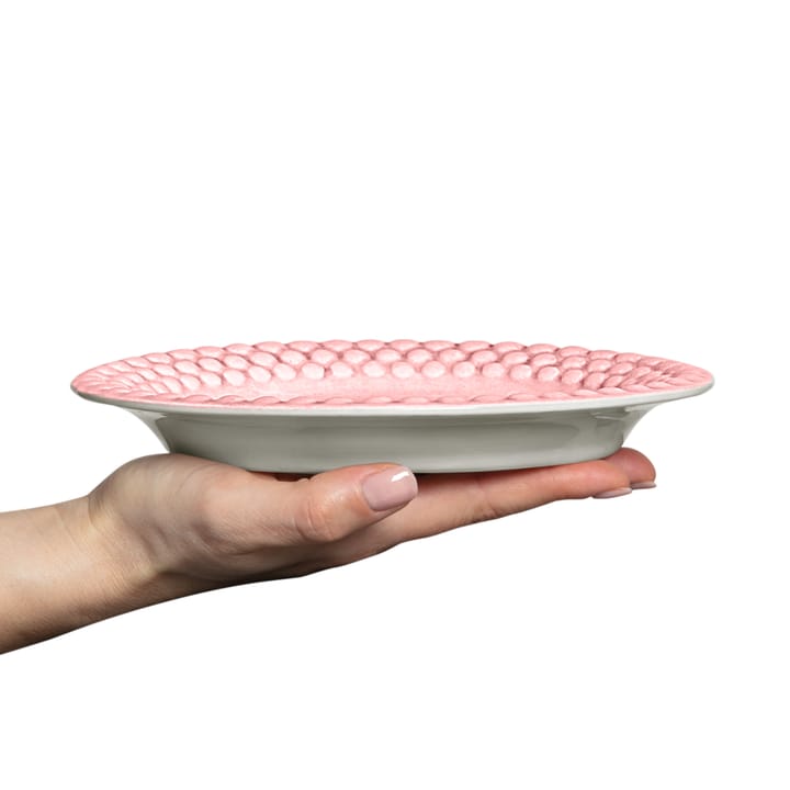 Bubbles oval tallerken – 20 cm, light pink Mateus