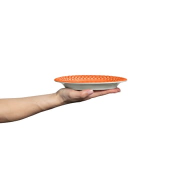 Bubbles oval tallerken – 20 cm - Orange - Mateus