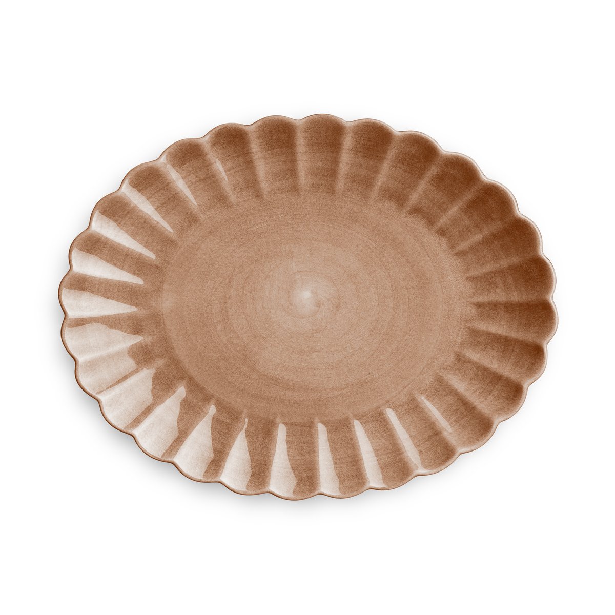 Mateus Oyster fad 30×35 cm Cinnamon