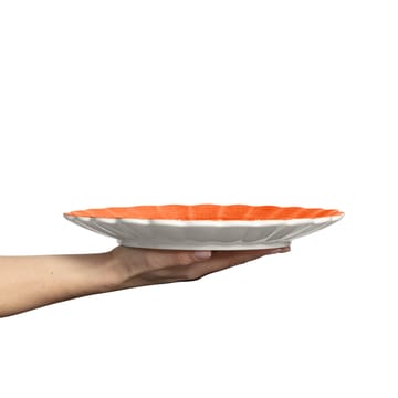 Oyster tallerken 28 cm - Orange - Mateus