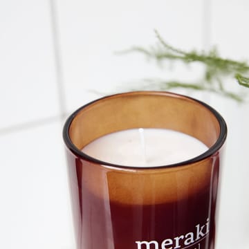 Meraki duftlys brunt glas 35 timer - Scandinavian garden - Meraki