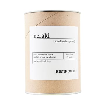 Meraki duftlys brunt glas 35 timer - Scandinavian garden - Meraki