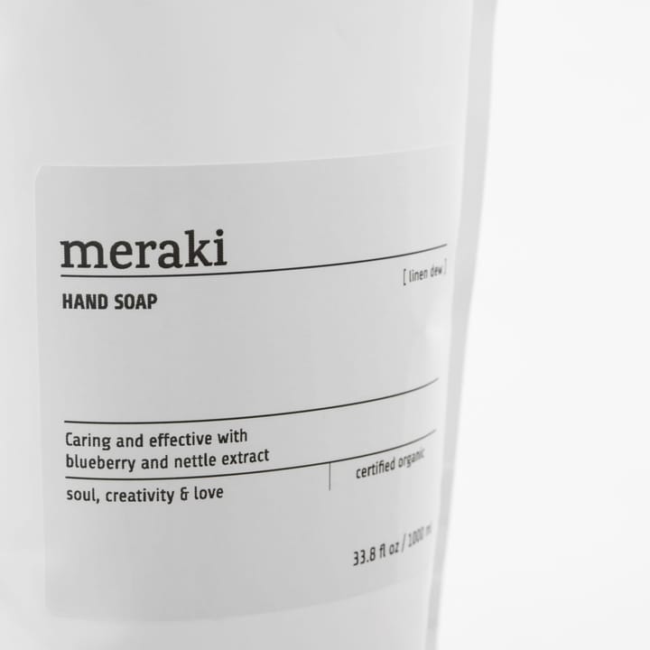 Meraki håndsæbe refill 1000 ml, Linen dew Meraki