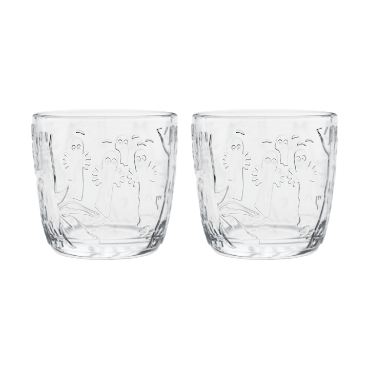 Moomin drikkeglas 28 cl 2-pak - Klar - Moomin Arabia