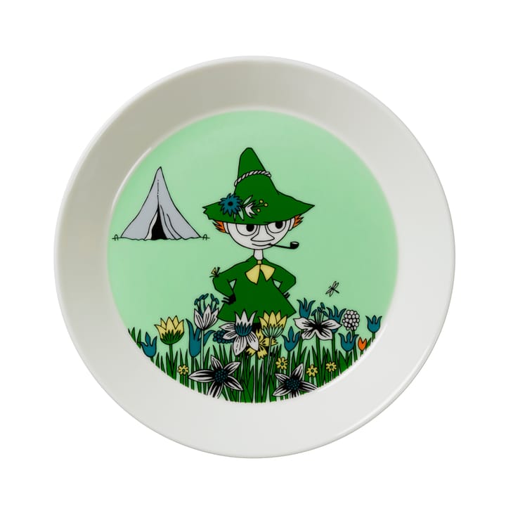 Snusmumriken tallerken - grøn - Moomin Arabia