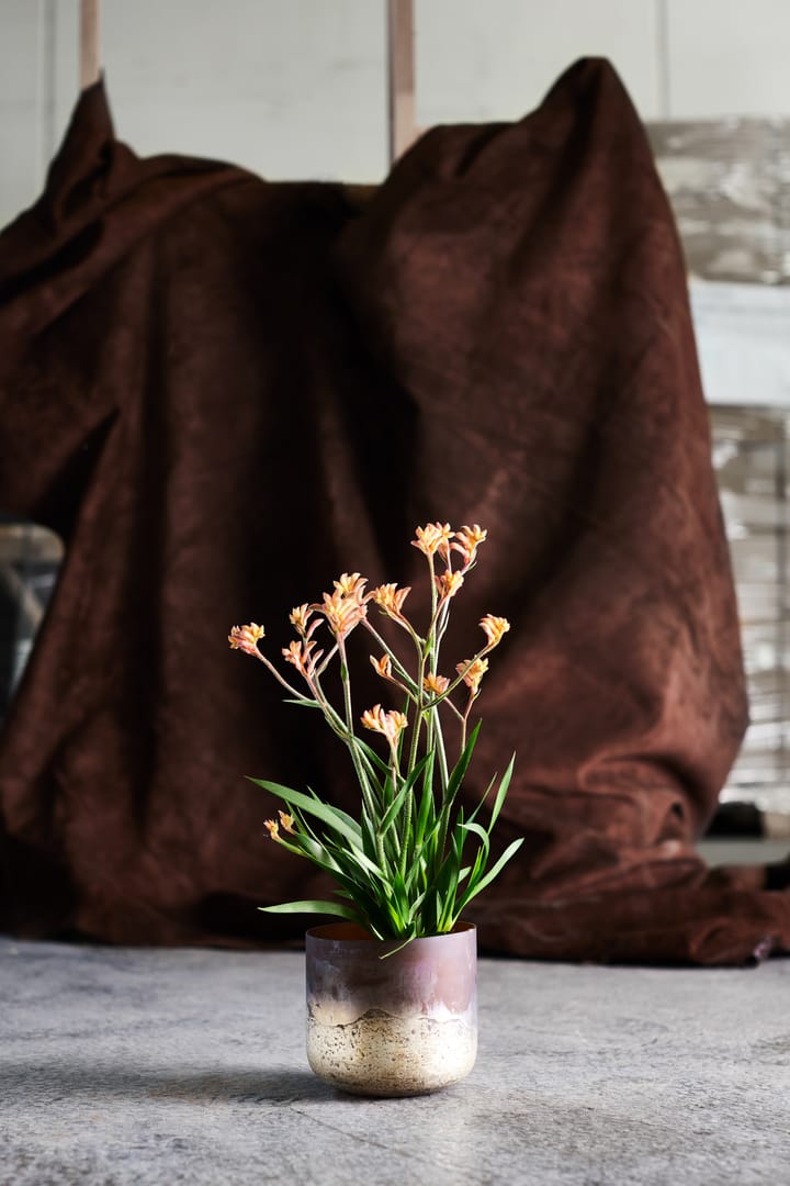 Lana vase Ø14x14 cm, Brown-gold MUUBS