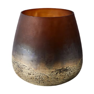 Lana vase Ø15x15 cm - Brown-gold - MUUBS