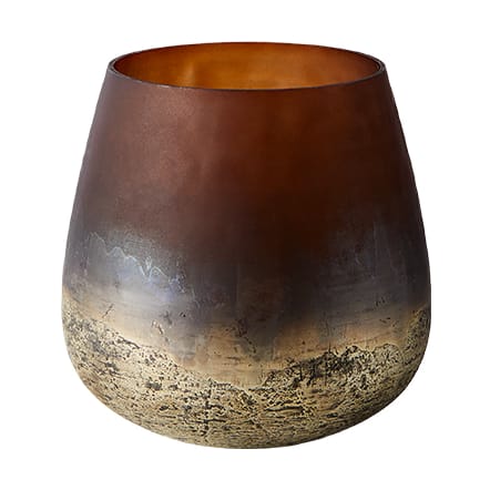 Lana vase Ø15x15 cm, Brown-gold MUUBS