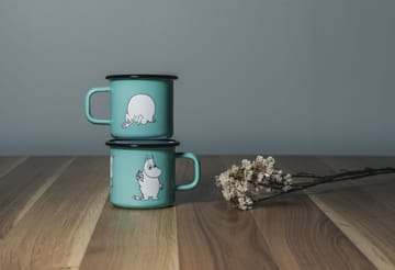 Moomin Retro emaljekrus 37 cl - Mint - Muurla