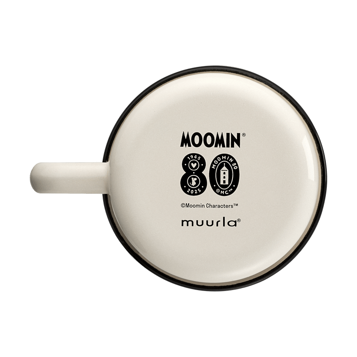 Mumi 80 emaljekrus 37 cl, Hvid Muurla