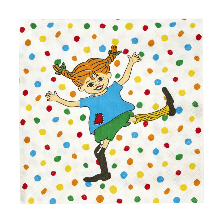 Pippi servietter 33x33 cm 20-pak, Hoppsansa Muurla