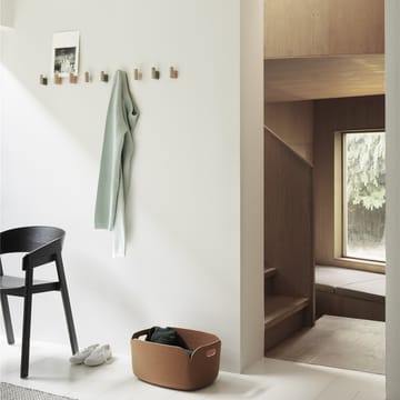 Attach tøjknag 2-pak - Oak/Aluminium - Muuto