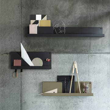 Folded hylde 29,5x40 cm - Black - Muuto