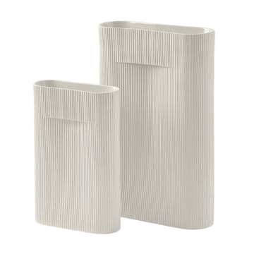 Ridge vase 48,5 cm - Offwhite - Muuto