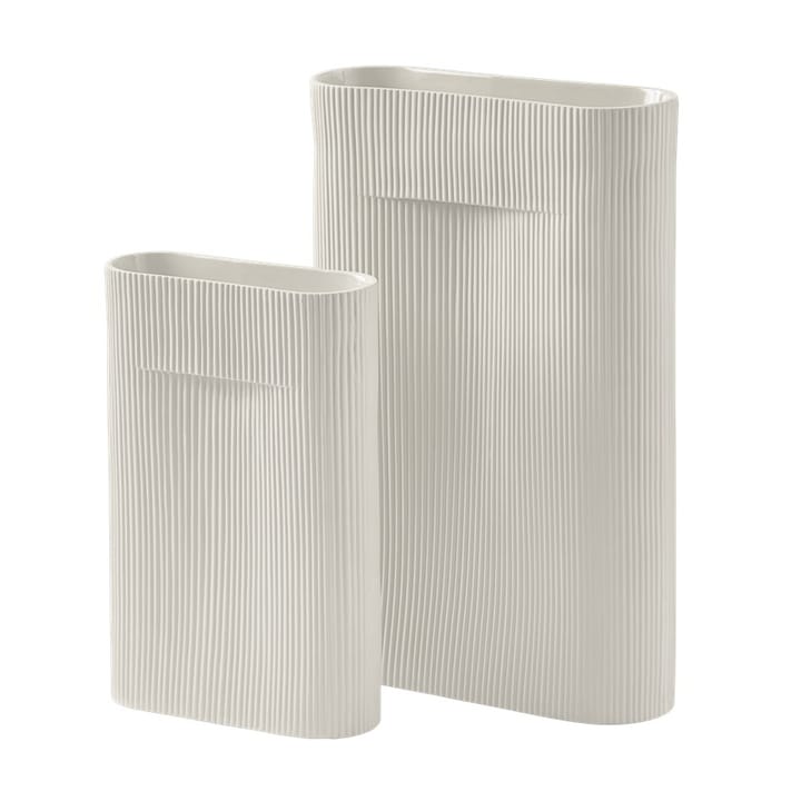 Ridge vase 48,5 cm, Offwhite Muuto